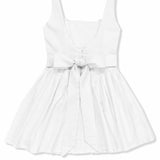 KATIE J TWEEN BRENNA DRESS - WHITE LINEN