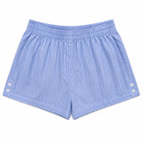 KATIE J TWEEN BRIANA STRIPED SHORT - BLUE PINSTRIPE