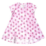 ESME SHORT SLEEVE DRESS - SWEET CHERRY