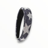 Copy of M2B FULLY CRYSTAL HEADBAND - NAVY STAR