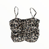 FLOWERS BY ZOE CHIFFON TOP - LEOPARD