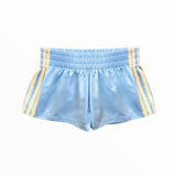 KATIE J TWEEN JORDYN CONTRAST STRIPE SHORT - BABY BLUE