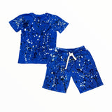 CALIFORNIAN VINTAGE SHORTS - ROYAL BLUE/ SPLATTER