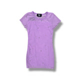 FLOWERS BY ZOE MESH PEARL DRESS - LAVANDER