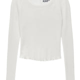 KATIE J TWEEN CAMDEN LONG SLEEVE - WHITE