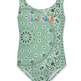 MC2 SAINT BARTH CARA ONE PIECE - OLIVE GREEN BANDANA