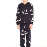 CHASER SMILEYS HOODIE AND SWEATS SET - NAVY