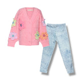 SOCIAL BUTTERLY DENIM PRINT LEGGING