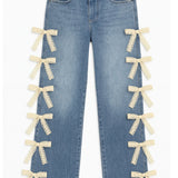 KATIE J TWEEN CHICAGO LOW RISE JEAN WITH LACE BOWS