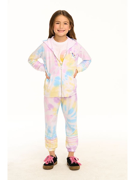CHASER KIDS ZIP HOODIE - RAINBOW STRIPE