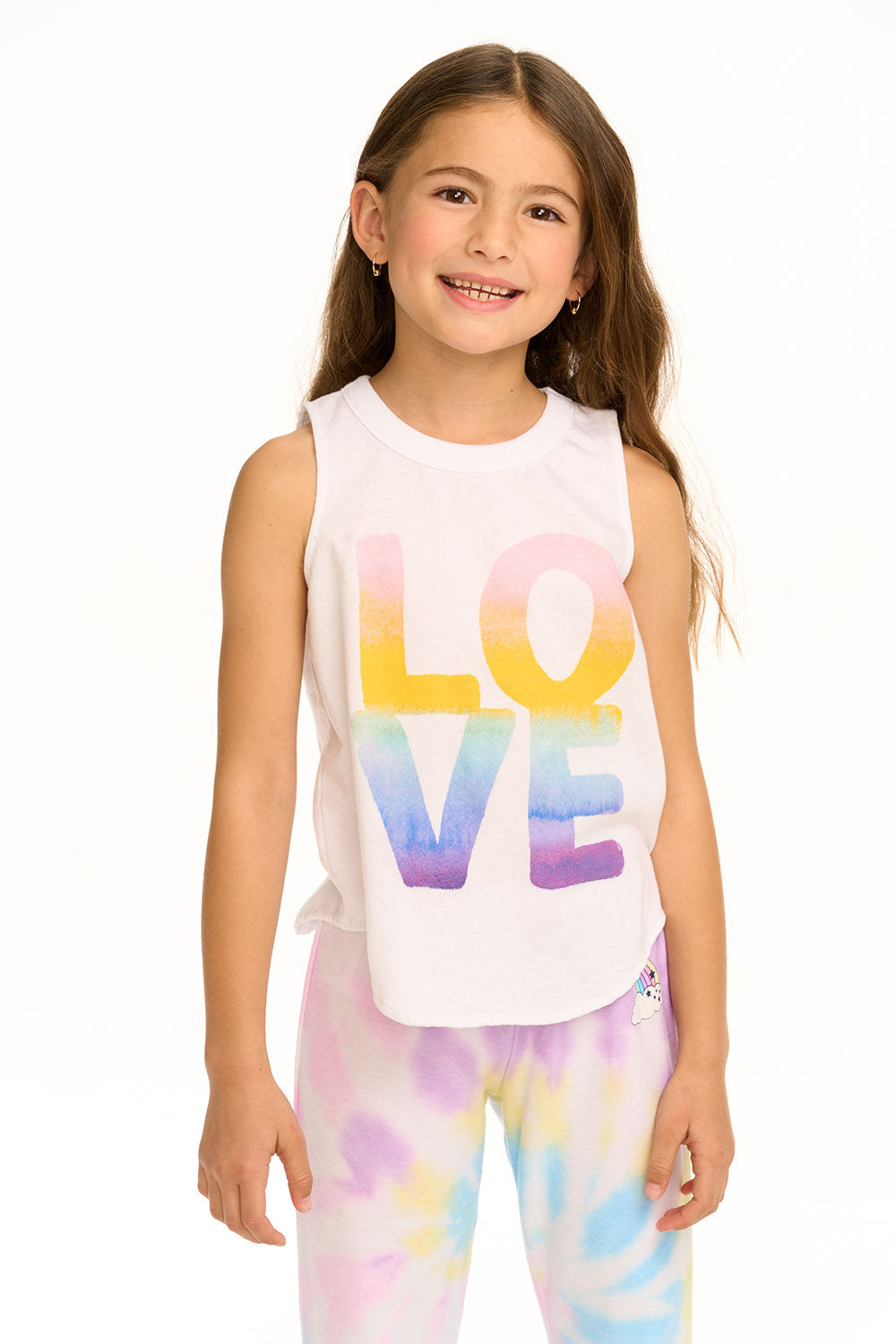 CHASER GIRLS TANK - WATERCOLOR LOVE