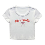 KATIE J TWEEN CIAO BELLA TEE - WHITE