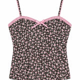 KATE J. TWEEN COCO BUSTIER TOP AND MAXI SKIRT - ESPRESSO FLORAL