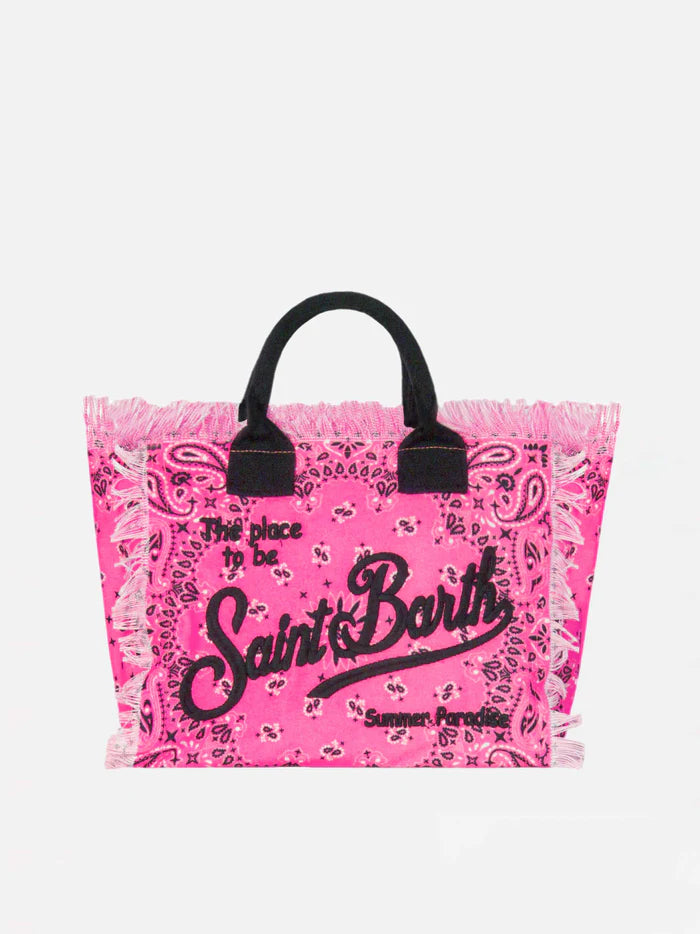 MC2 SAINT BARTH: Colette shopper bag in canvas - Pink