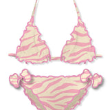 MC2 SAINT BARTH CRIS CLASSIC TRIANGLE BIKINI - PINK ZEBRA (PRE-ORDER)