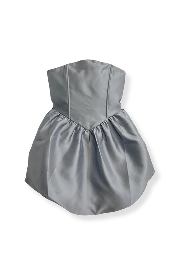 KATIE J TWEEN OONA COUTURE DRESS - SILVER