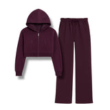 KATIE J TWEEN CODY SET- EGGPLANT