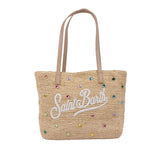 MC2 SAINT BARTH RAFFIA CITY MID BAG - STONES