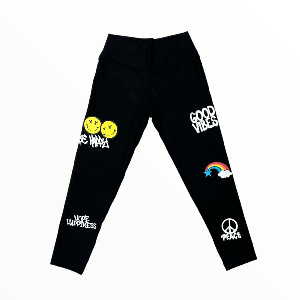 FLOWERS BY ZOE LEGGING - BLACK ICON