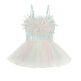 TUTU DU MONDE BEBE CRESCENT MOON TUTU DRESS - DIAMOND BLUE