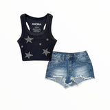 KATIE J TWEEN ORLANDO SHORTS - DENIM