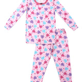 ESME GIRL L/S SLEEVE PAJAMA SET - CANDY HEARTS