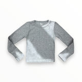 FLOWERS BY ZOE RIBBED LONG SLEEVE - HEATHER GREY ACID/STONES