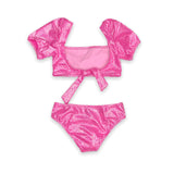 PICCOLI PINCIPI DAISY 2 PC - GLITTER NEON PINK