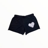 FIREHOUSE SHORT - BLACK/SILVER HEART
