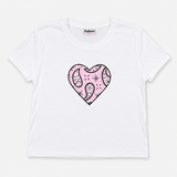 FIREHOUSE T-SHIRT - WHITE/ BANDANA HEART