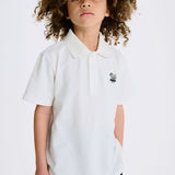 NUNUNU TENNIS POLO SHIRT - WHITE