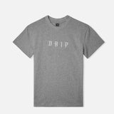 THE DRIP SHOP HIBISCUS TEE- GRAY