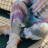 FAIRWELL PIN TUCK SWEATPANT - LILAC STRIPE