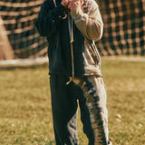 FAIRWELL PIN TUCK SWEATSHIRT AND SWEATPANT SET - OLIVE