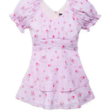 KATIE J TWEEN DELILAH DRESS - PINK ROSEBUD PLAID