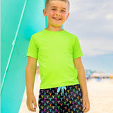 LIMEAPPLE DYLAN BOYS BOARD SHORT - MULTI COLOR LOBSTER
