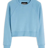 KATIE J DYLAN CREW HOODIE - GLACIER BLUE