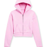 KATIE J TWEEN DYLAN CROP ZIP - BALLET PINK