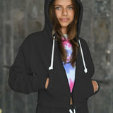 KATIE J DYLAN ZIP HOODIE - BLACK