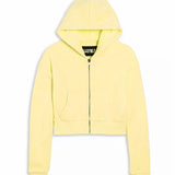 KATIE J TWEEN DYLAN CROP ZIP - CREME BRULLE