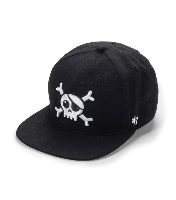 NUNUNU LOGO BASEBALL CAP - BLACK/WHITE