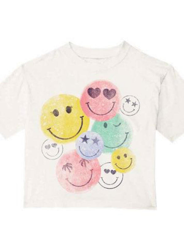 PRINCE PETER T-SHIRT - WHITE/MANY HAPPY FACES