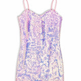 FLOWERS BY ZOE SEQUIN TANK DRESS - PINK