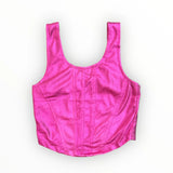 FLOWERS BY ZOE CORSET TOP - METALLIC PINK