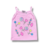 FIREHOUSE RIBBED TANK - ICE PINK/ CANDY