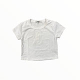 T2LOVE S/S BABY CROP TEE - WHITE