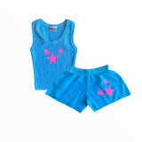 FIREHOUSE SHORT - TURQUOISE/STAR