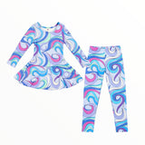 SOCIAL BUTTERFLY PRINT LEGGING - SWIRL