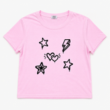 FIREHOUSE T-SHIRT - ICE PINK/GRAFITTI TOSS