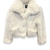 KATIE J TWEEN ELISE FAUX FUR JACKET - WINTER WHITE